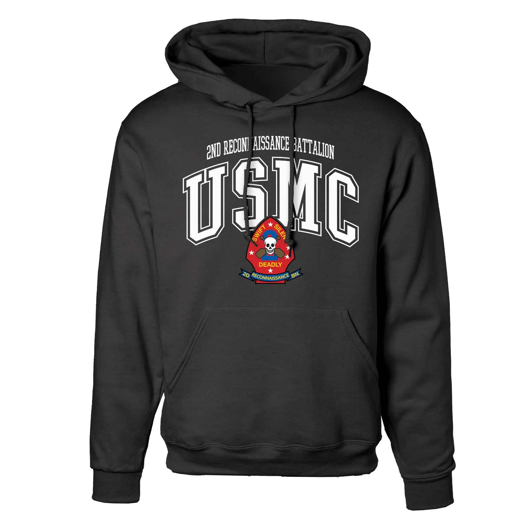 2nd Reconnaissance Battalion Arched Hoodie