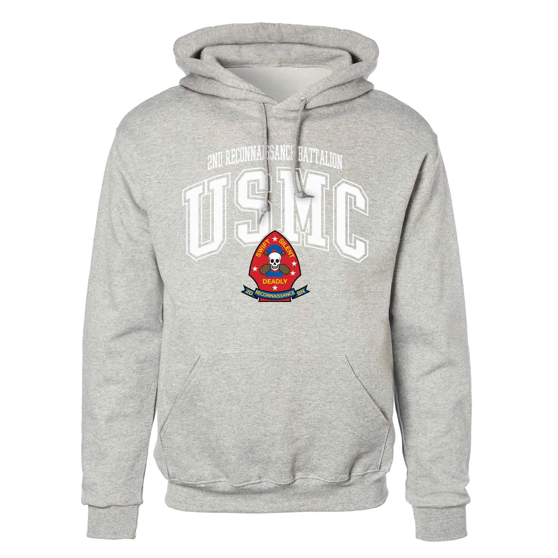 2nd Reconnaissance Battalion Arched Hoodie