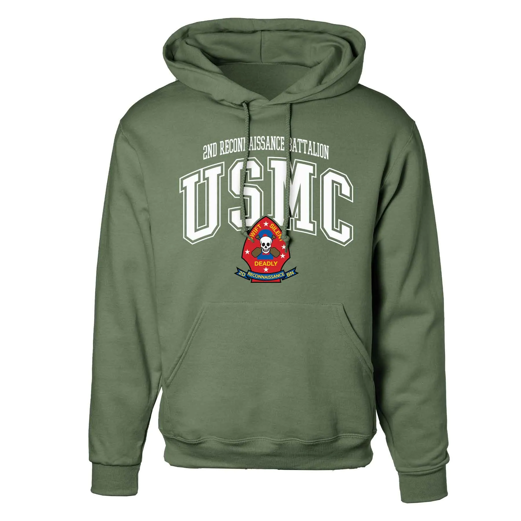 2nd Reconnaissance Battalion Arched Hoodie