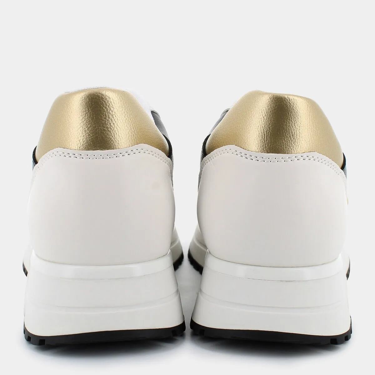 4A4713EX251S3223KISS 719WHITE-GOLD-BLACK- SNEAKERS