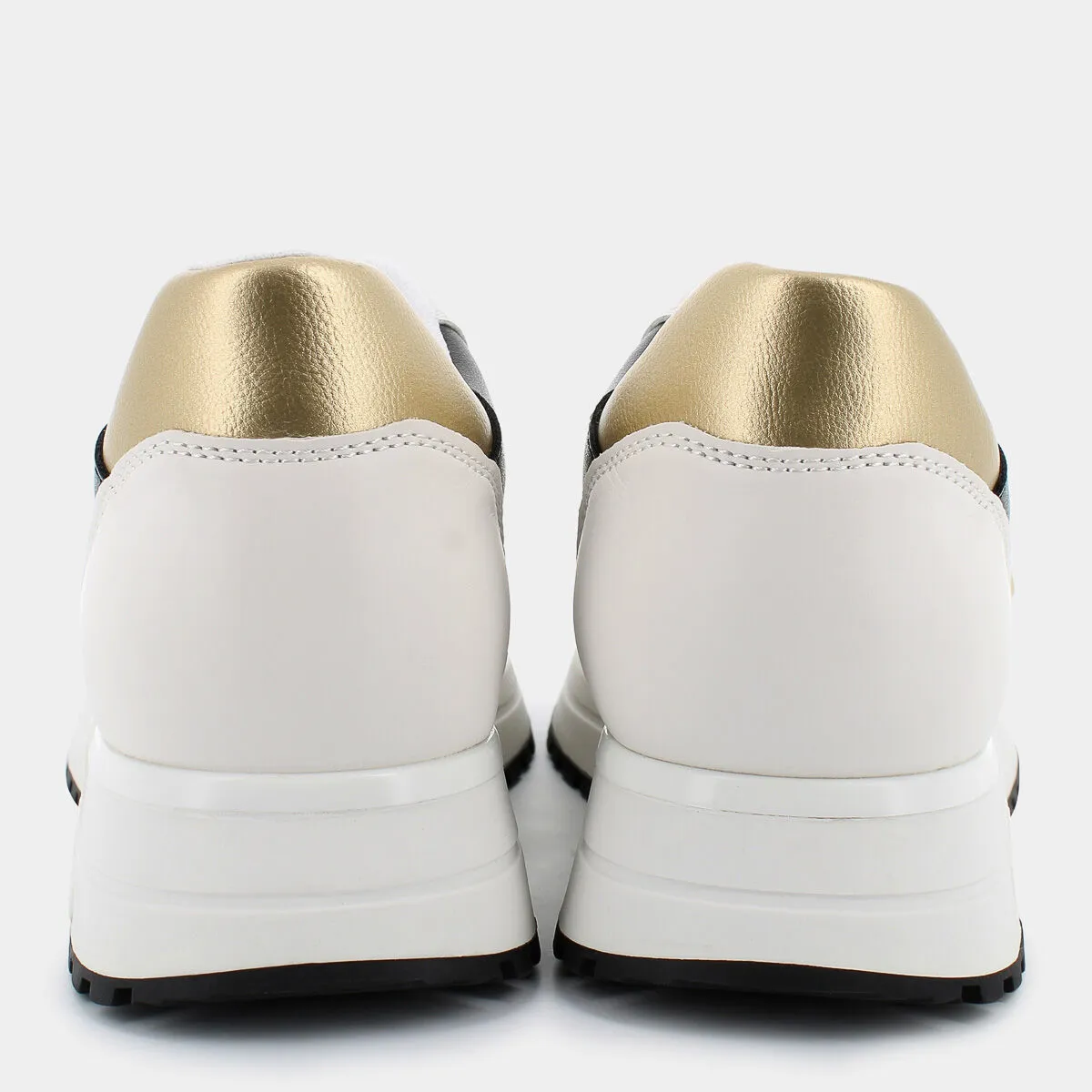 4A4713EX251S3223KISS 719WHITE-GOLD-BLACK- SNEAKERS