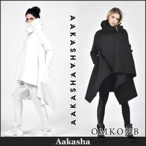 Aakasha  |Long Sleeves Plain Long Hoodies & Sweatshirts