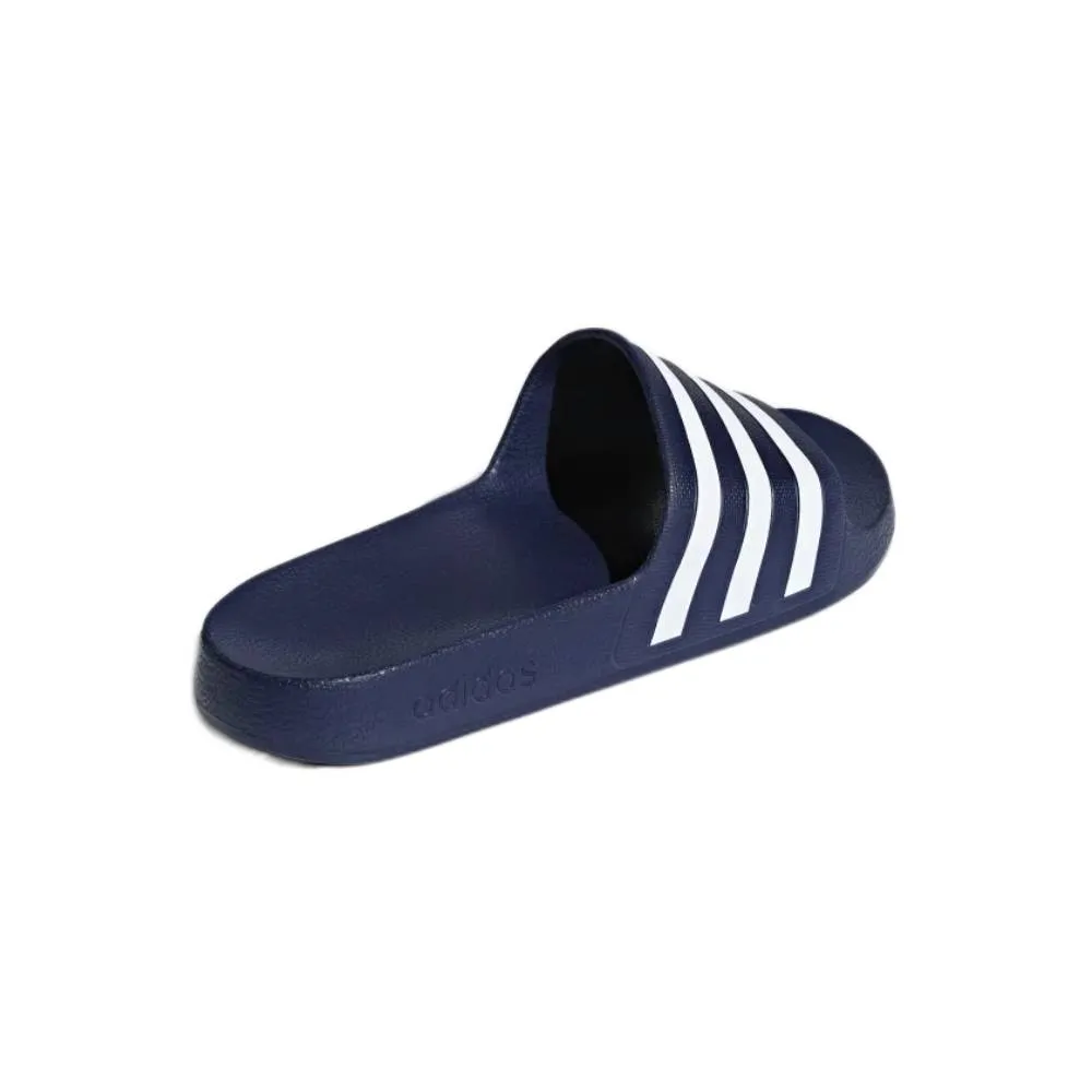 Adidas Men's Adilette Aqua Slide (Dark Blue/Cloud White/Dark Blue)