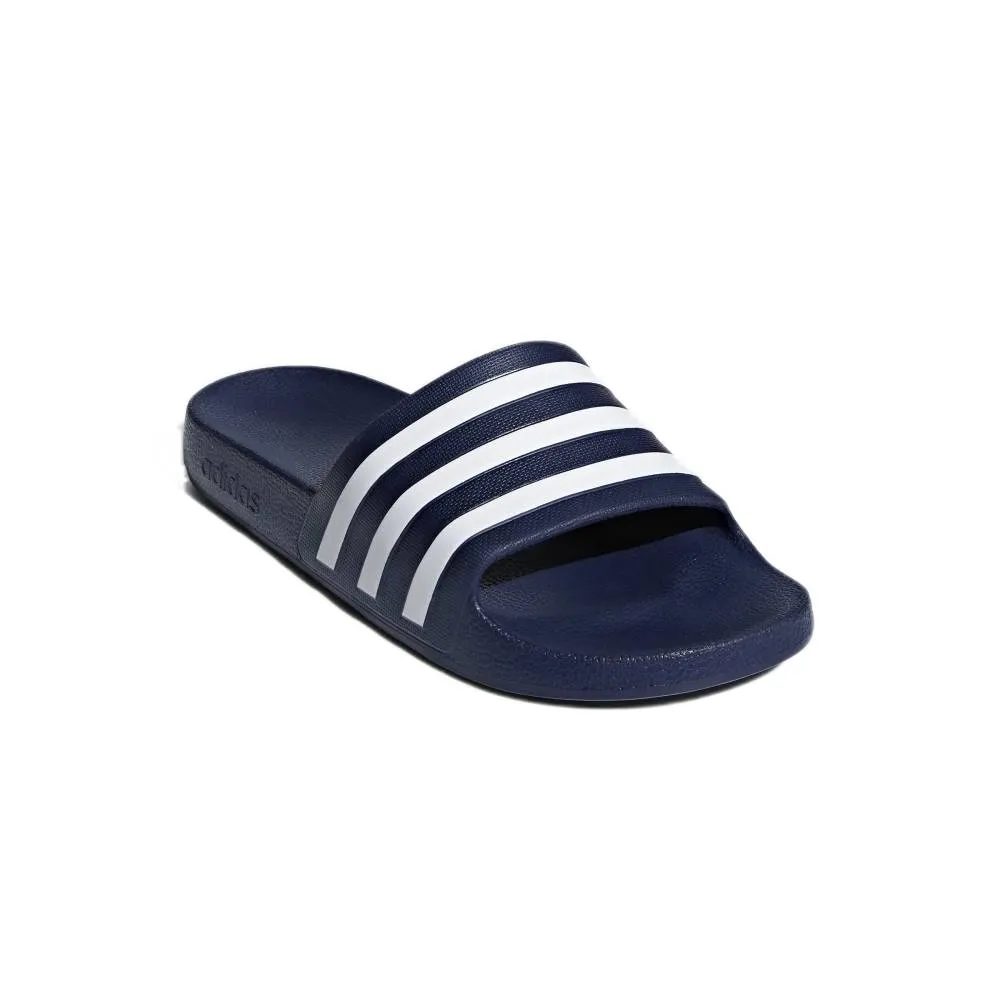 Adidas Men's Adilette Aqua Slide (Dark Blue/Cloud White/Dark Blue)