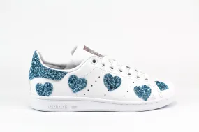 Adidas Stan Smith Cuori Light blu Glitter