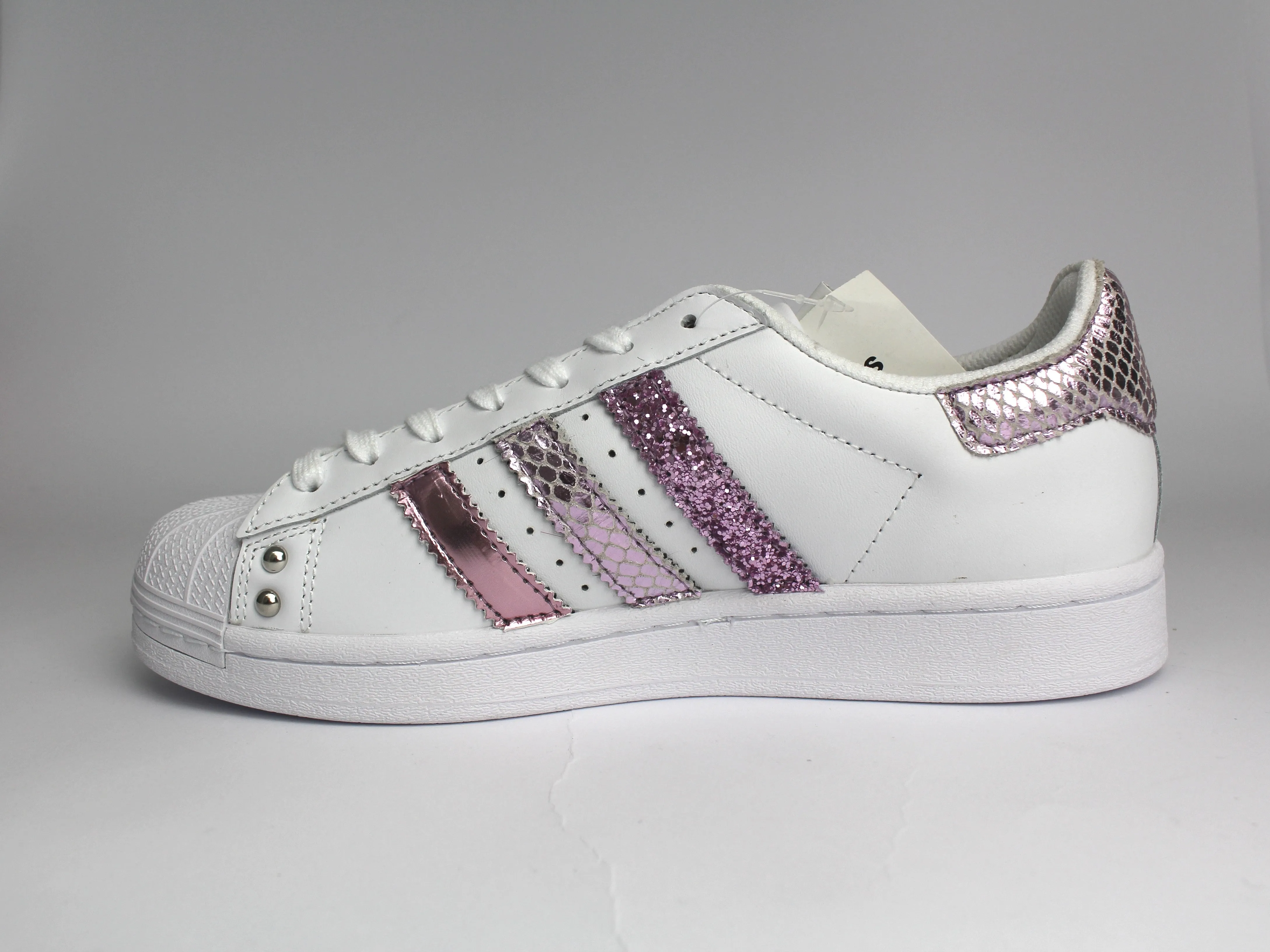 Adidas Superstar Pitone Laminato Glicine Glitter & Strass