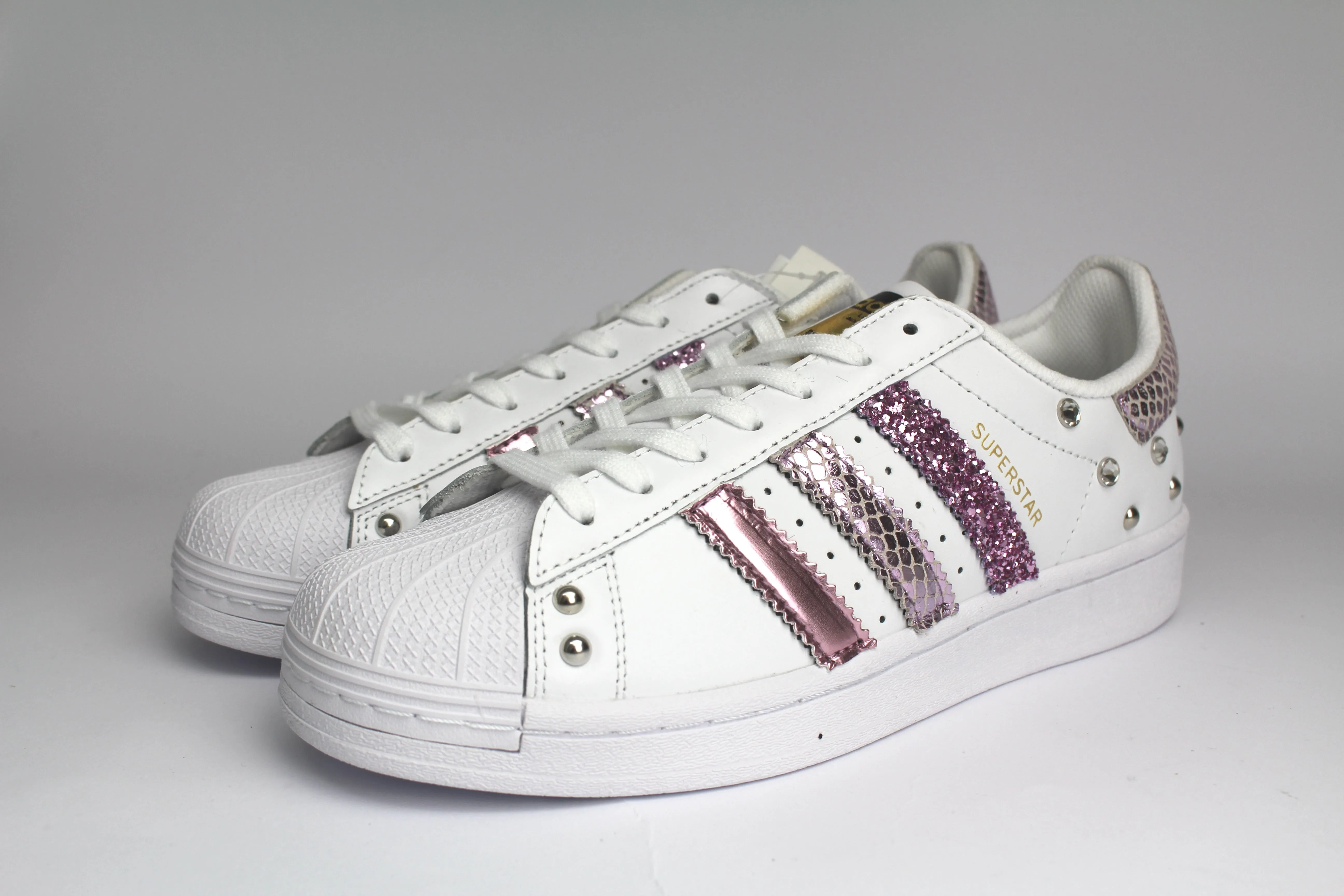 Adidas Superstar Pitone Laminato Glicine Glitter & Strass