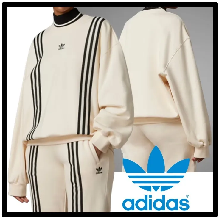 adidas  |Unisex Street Style Logo Hoodies & Sweatshirts