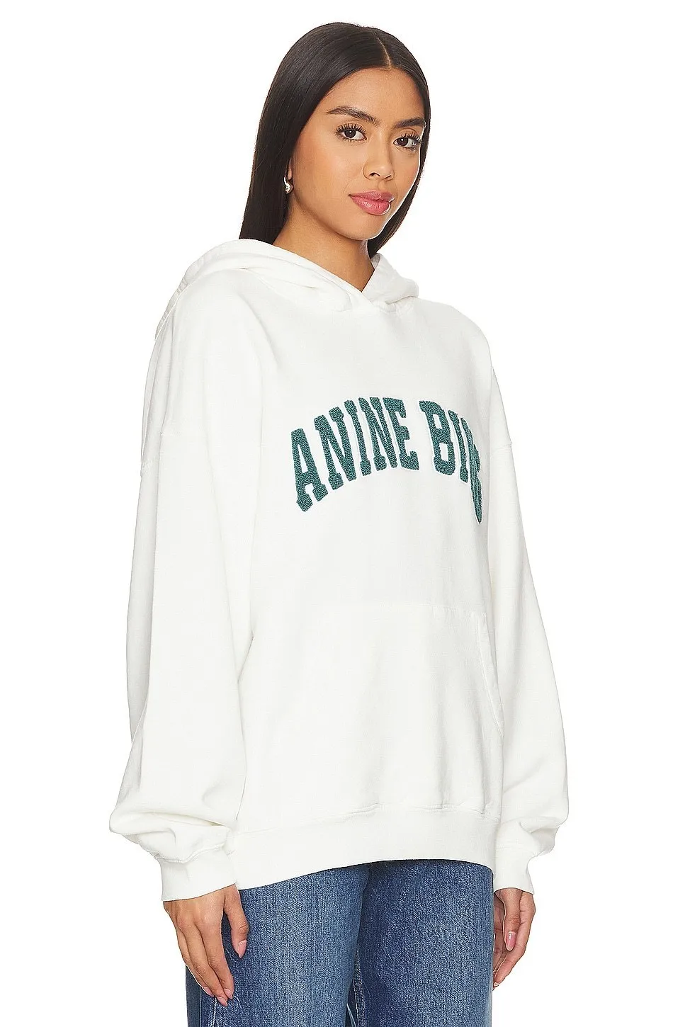 ANINE BING  |Long Sleeves Cotton Logo Hoodies & Sweatshirts