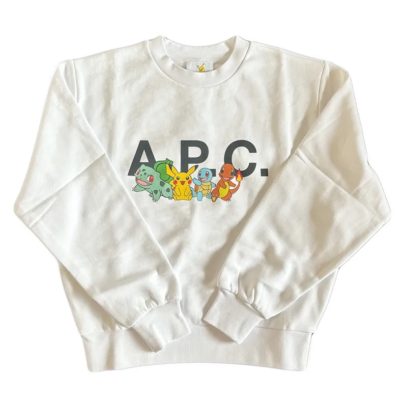 A.P.C.  |Crew Neck Collaboration Long Sleeves Plain Cotton Logo