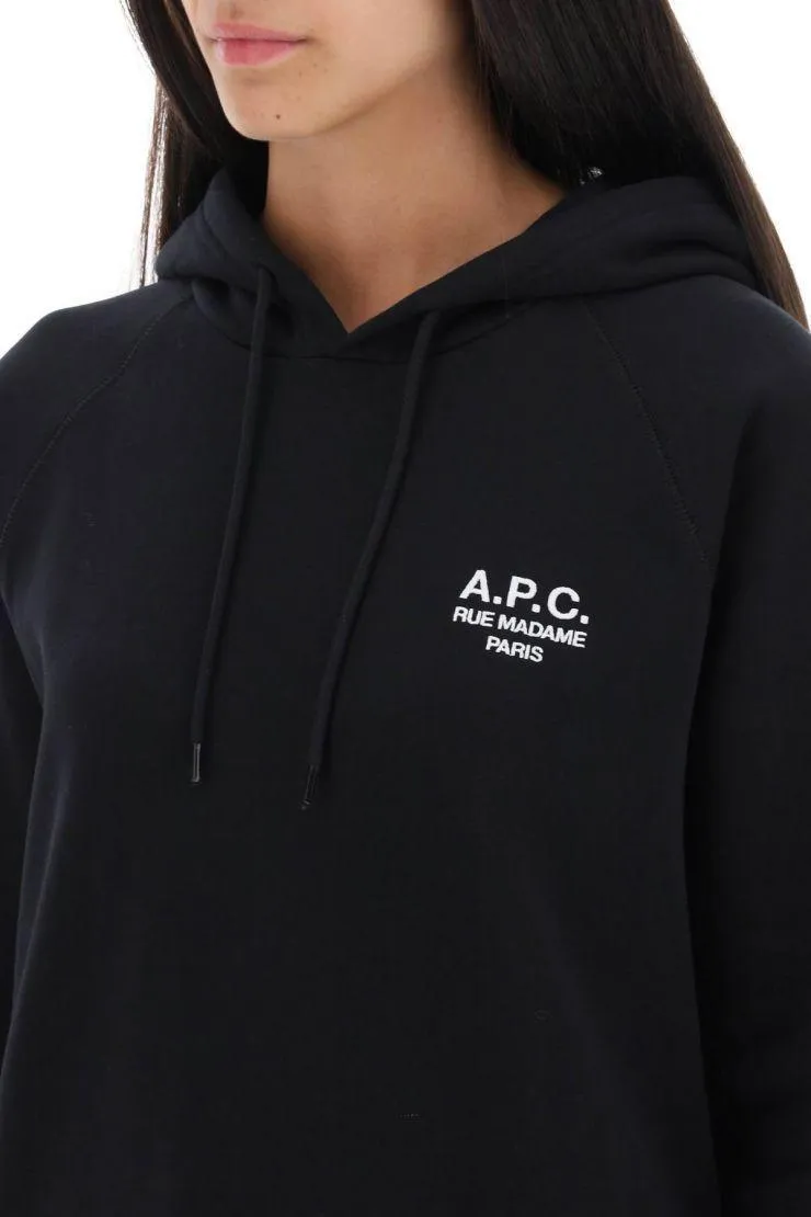 A.P.C.  |Long Sleeves Plain Cotton Logo Hoodies & Sweatshirts