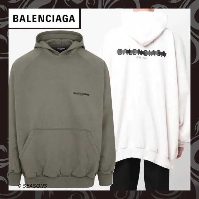 BALENCIAGA  |Unisex Long Sleeves Cotton Logo Luxury