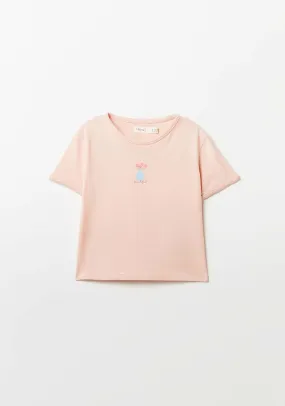 Basic Plain T-Shirt - Pink