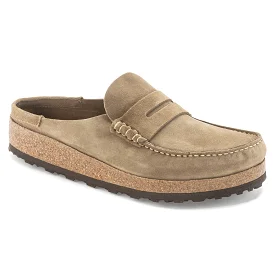 Birkenstock Naples Suede Leather clog Taupe