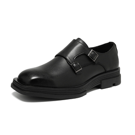 Black Square Toe Fashion Oxford Shoes 