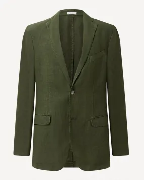 Boglioli SB2 Linen K-Jacket Suit - Olive Green