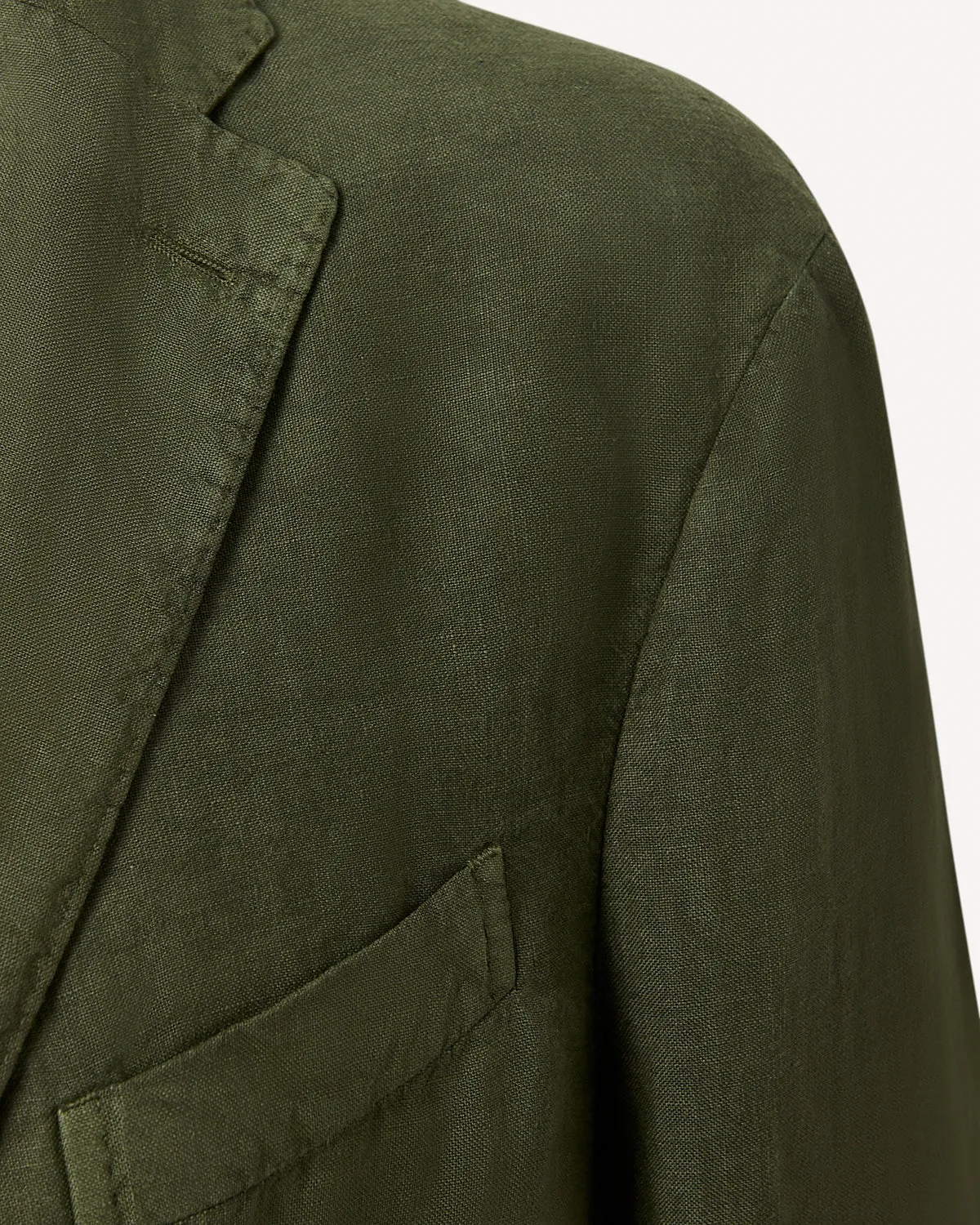 Boglioli SB2 Linen K-Jacket Suit - Olive Green