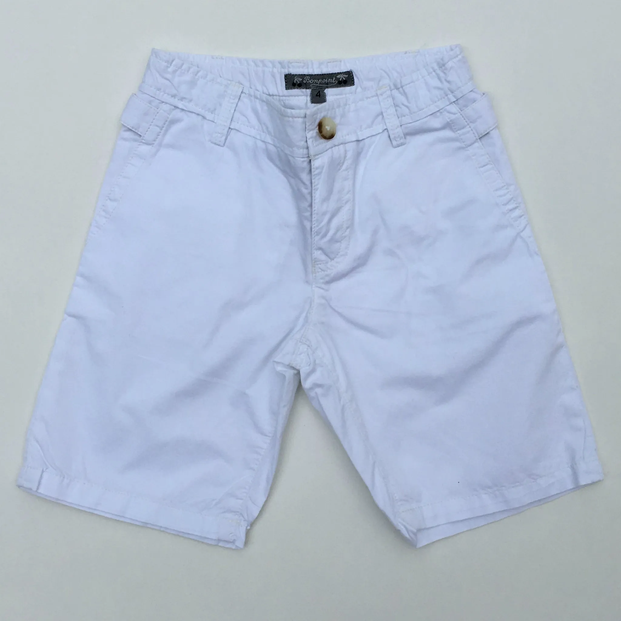 Bonpoint White Boys Summer Shorts