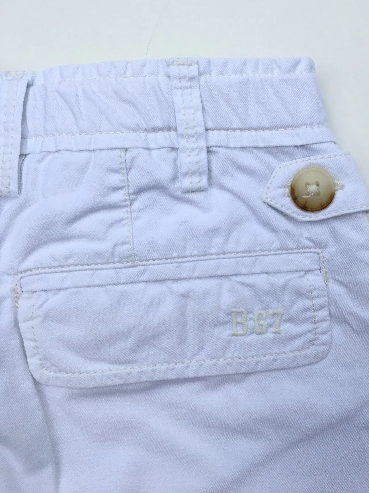 Bonpoint White Boys Summer Shorts