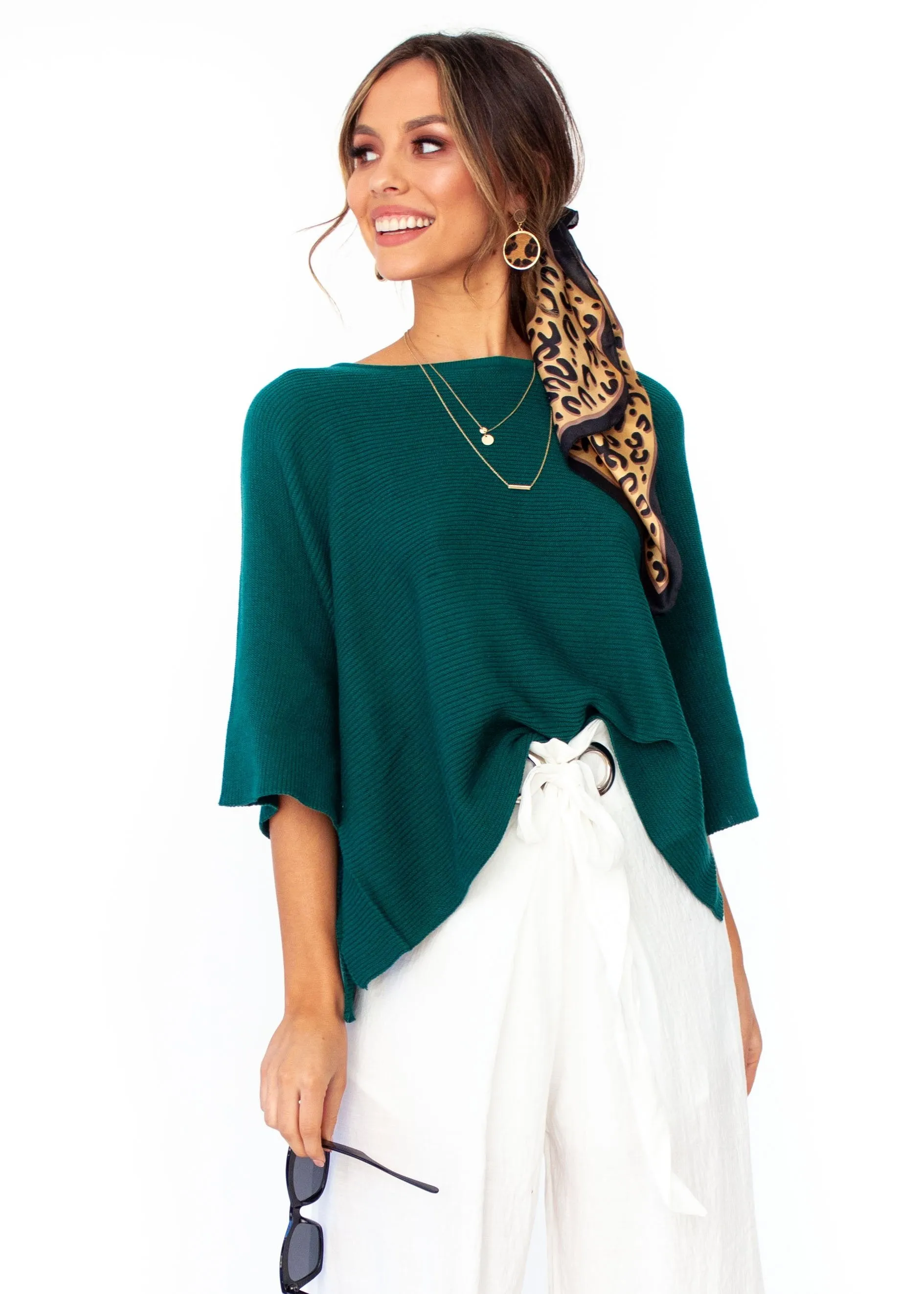 Born Free Sweater - Emerald