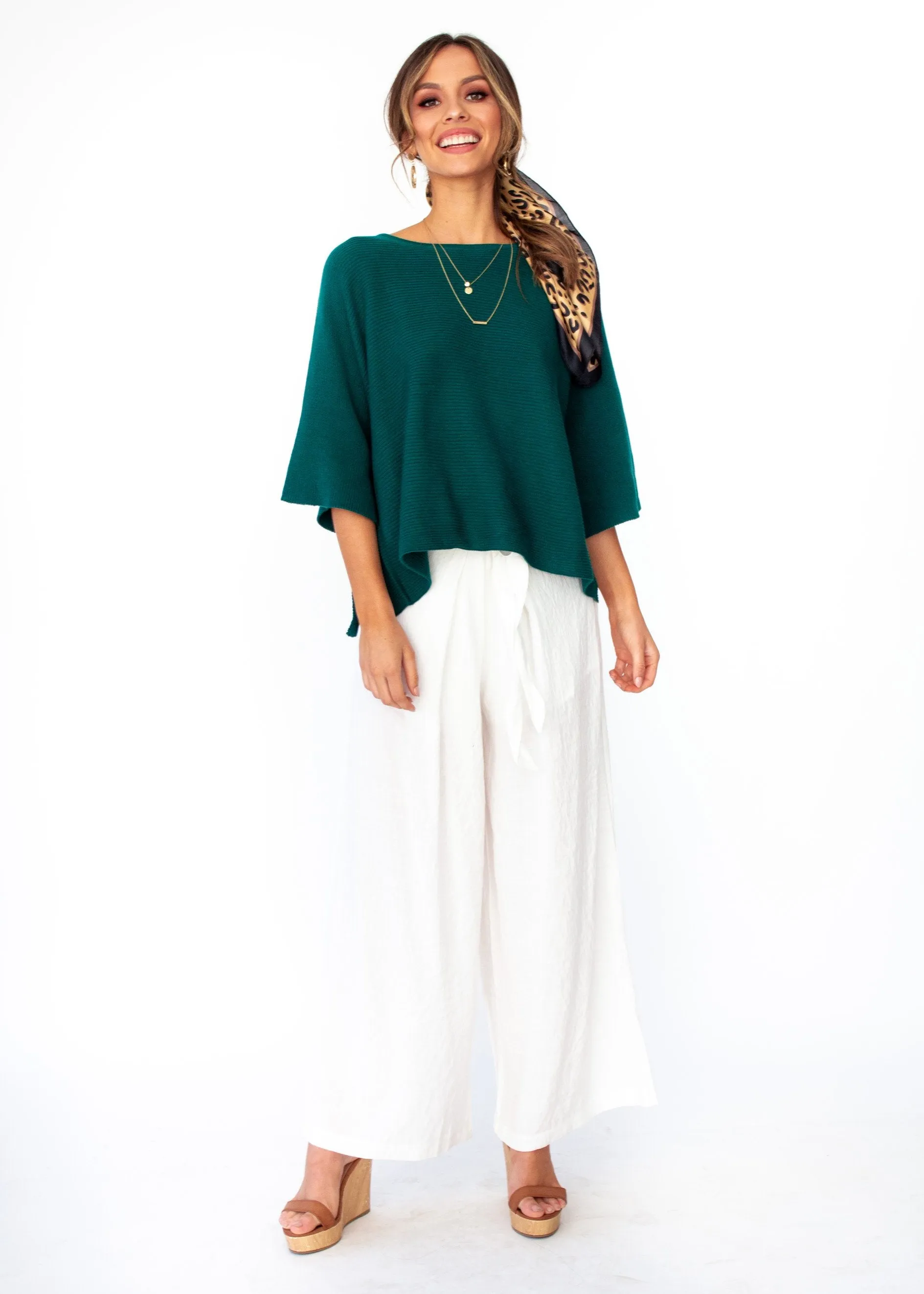 Born Free Sweater - Emerald