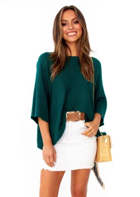 Born Free Sweater - Emerald