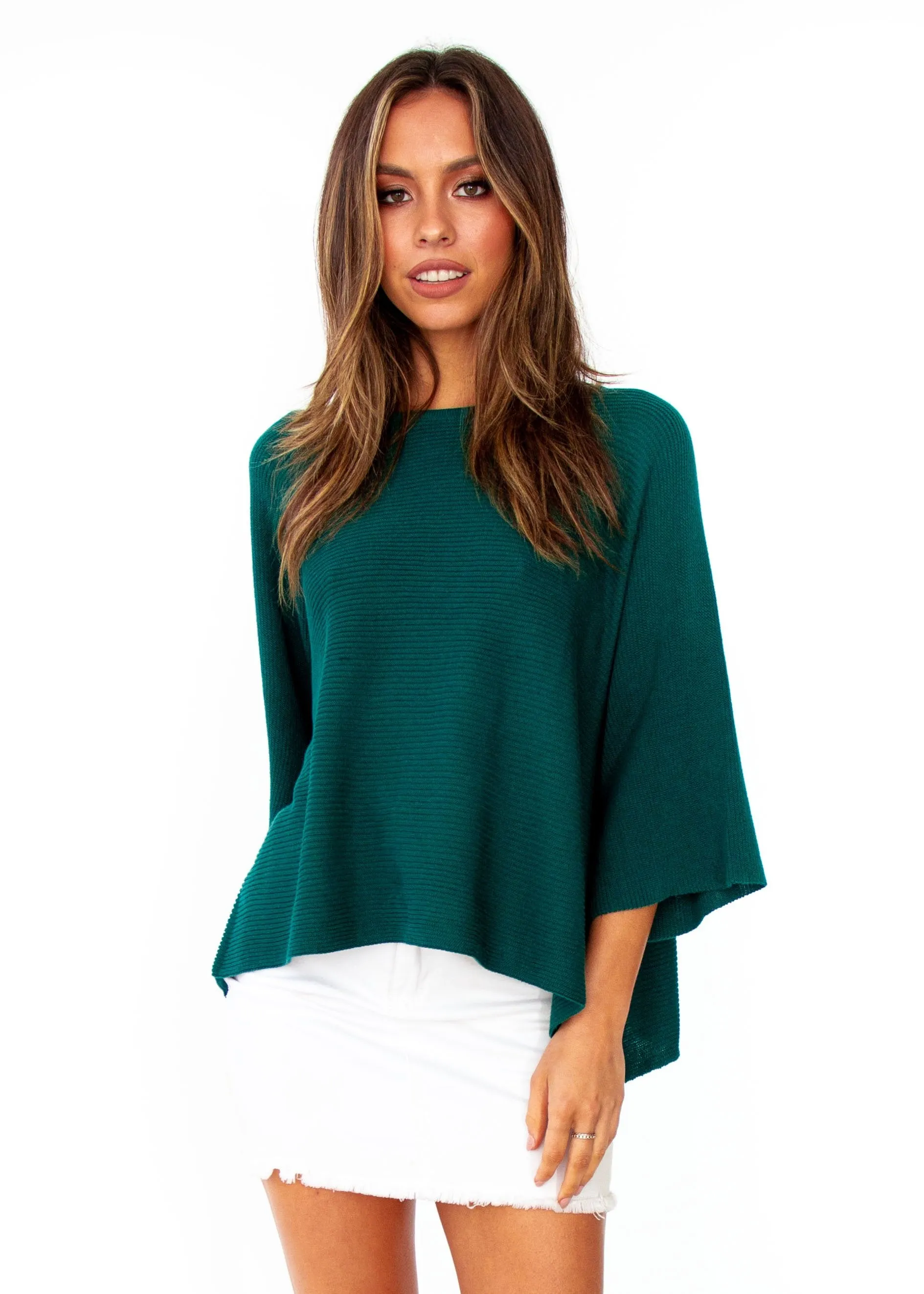 Born Free Sweater - Emerald