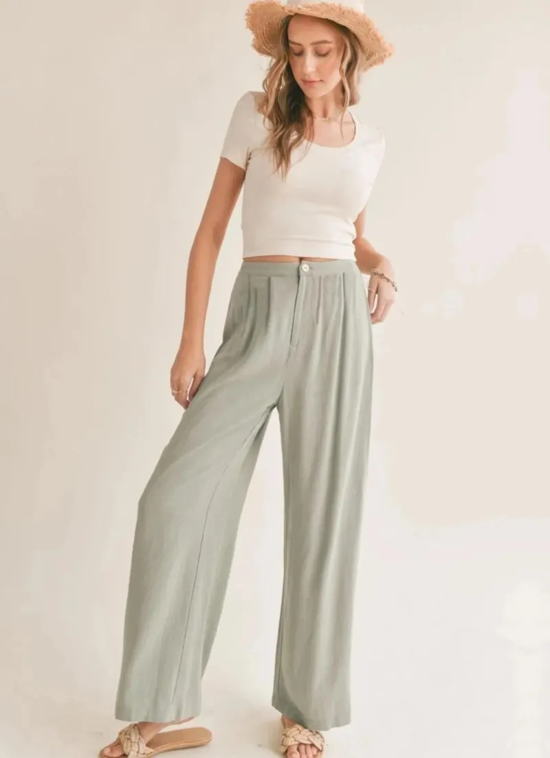 Botanical Linen Pants