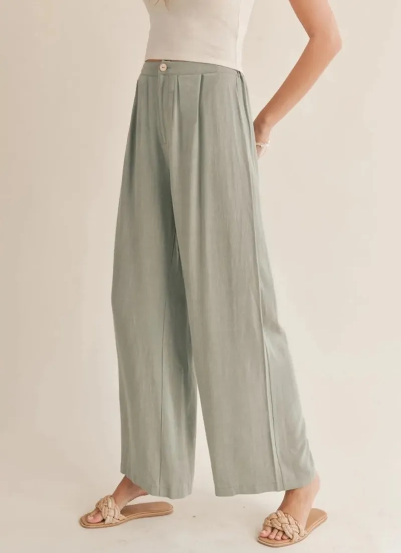 Botanical Linen Pants