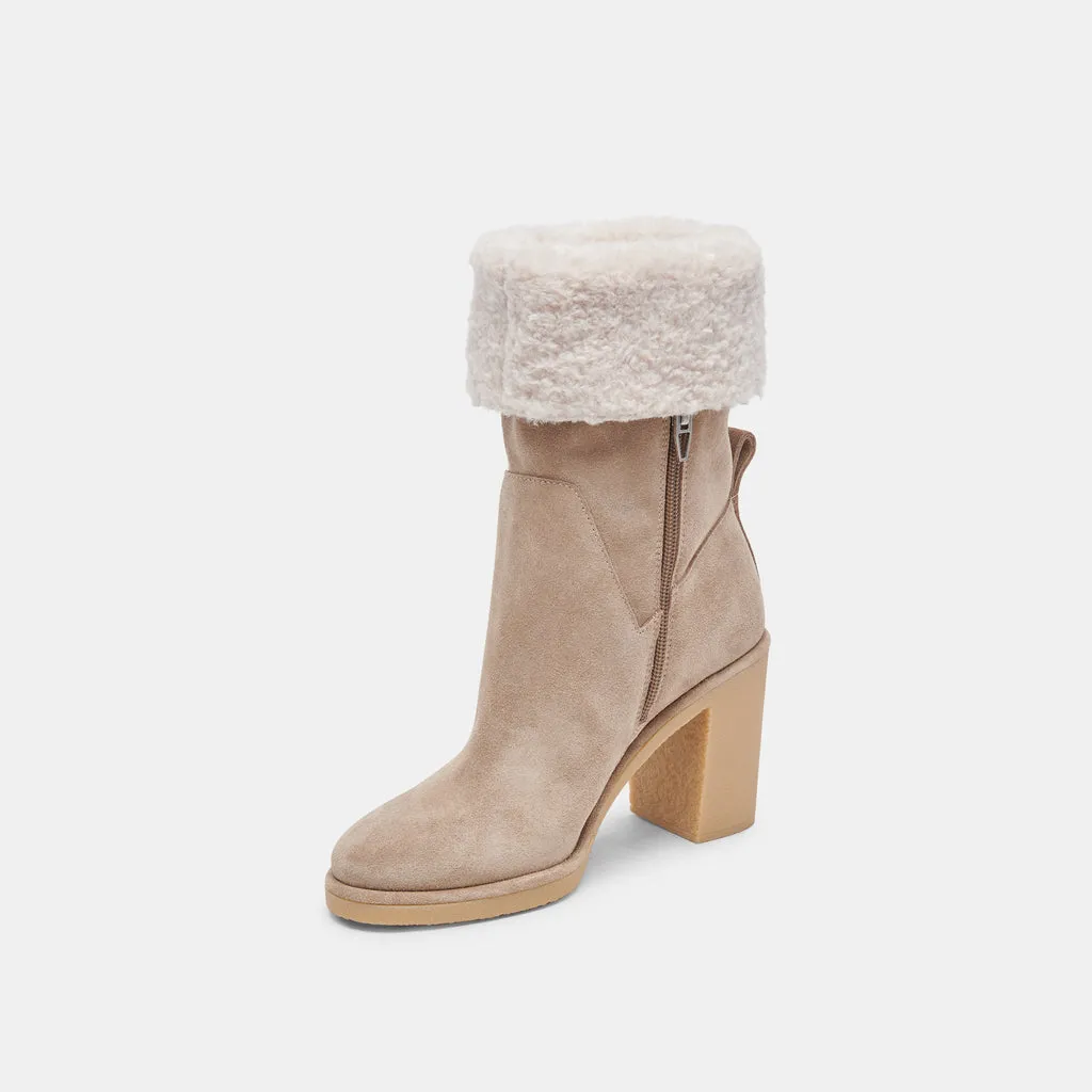 CADDIE PLUSH BOOTS ALMOND SUEDE– Dolce Vita 6952240283714