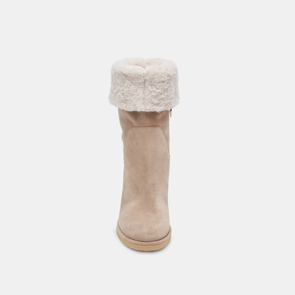 CADDIE PLUSH BOOTS ALMOND SUEDE– Dolce Vita 6952240283714