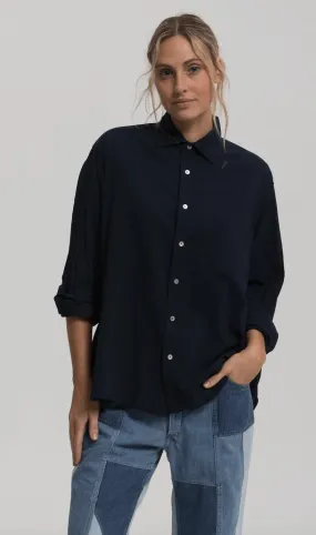 Cali Dreaming Collared Boy Shirt in Navy