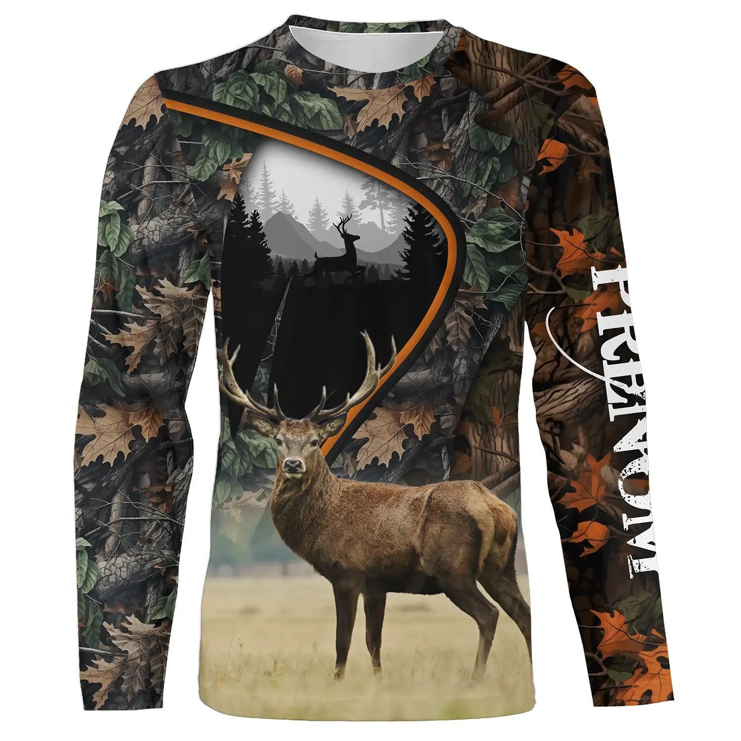 Camouflage Automne Hiver Chasse Au Cerf, Chasse Passion, T-shirt Personnalisé Chasseur - CT07092240