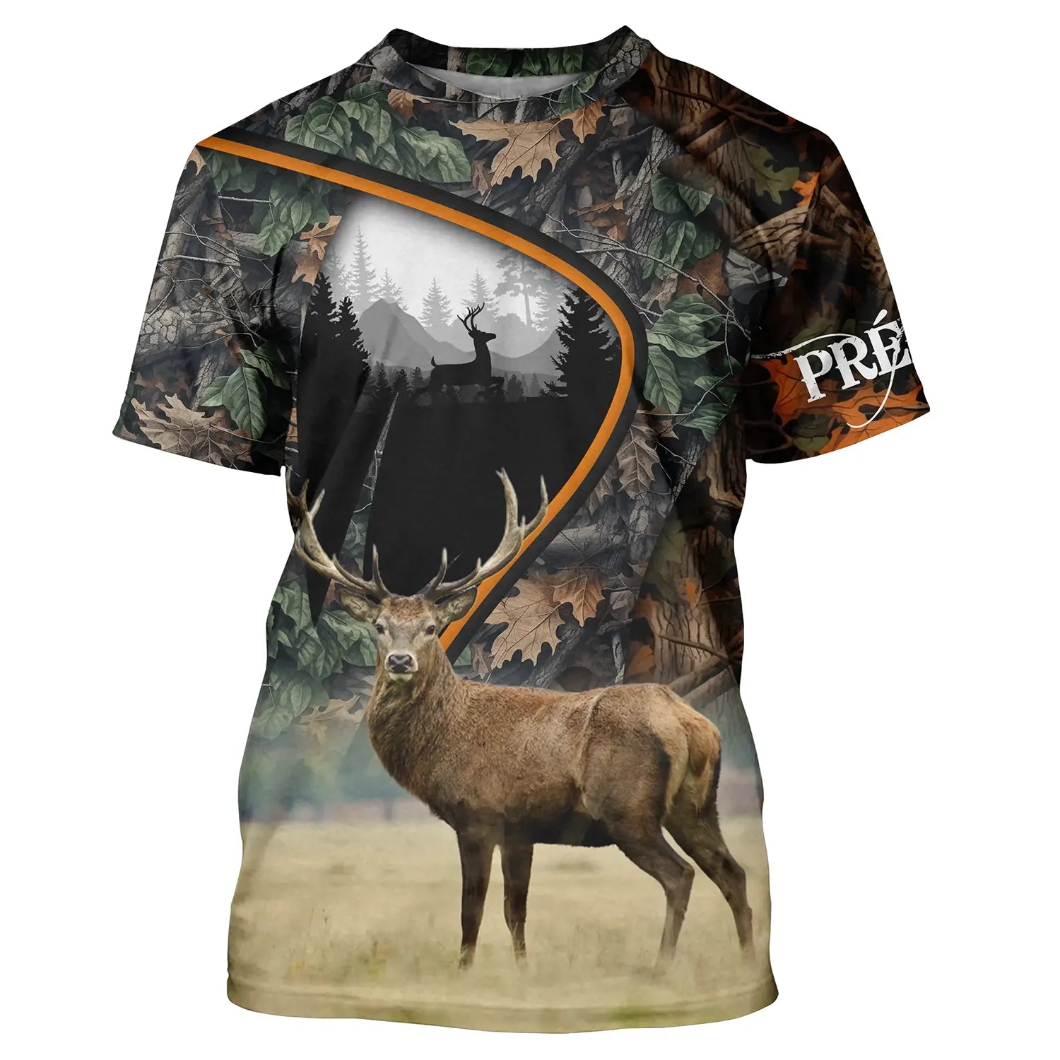 Camouflage Automne Hiver Chasse Au Cerf, Chasse Passion, T-shirt Personnalisé Chasseur - CT07092240