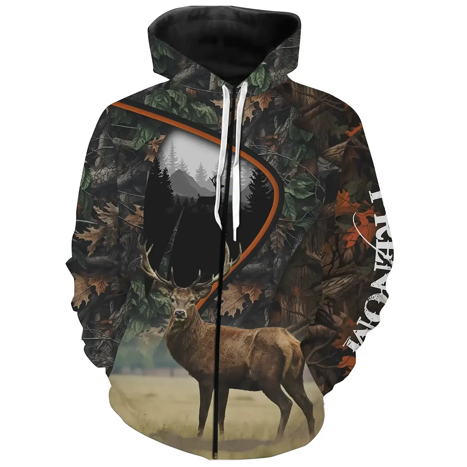 Camouflage Automne Hiver Chasse Au Cerf, Chasse Passion, T-shirt Personnalisé Chasseur - CT07092240