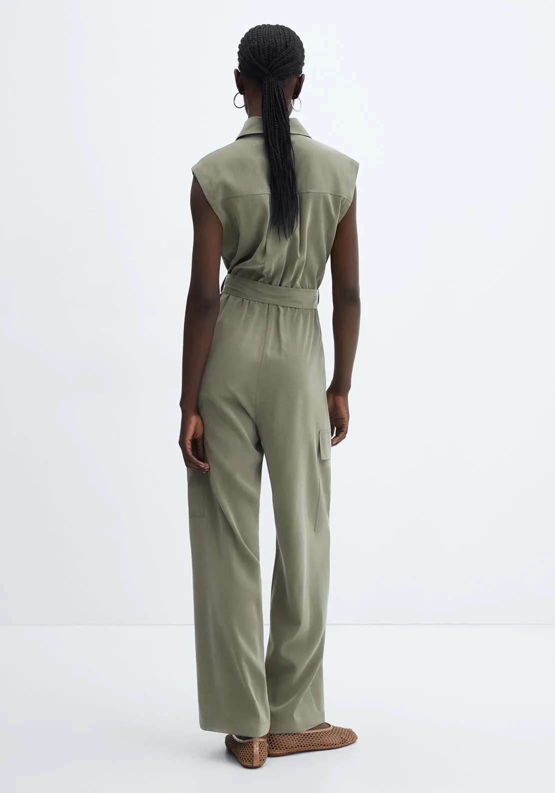 Cargo jumpsuit with pockets