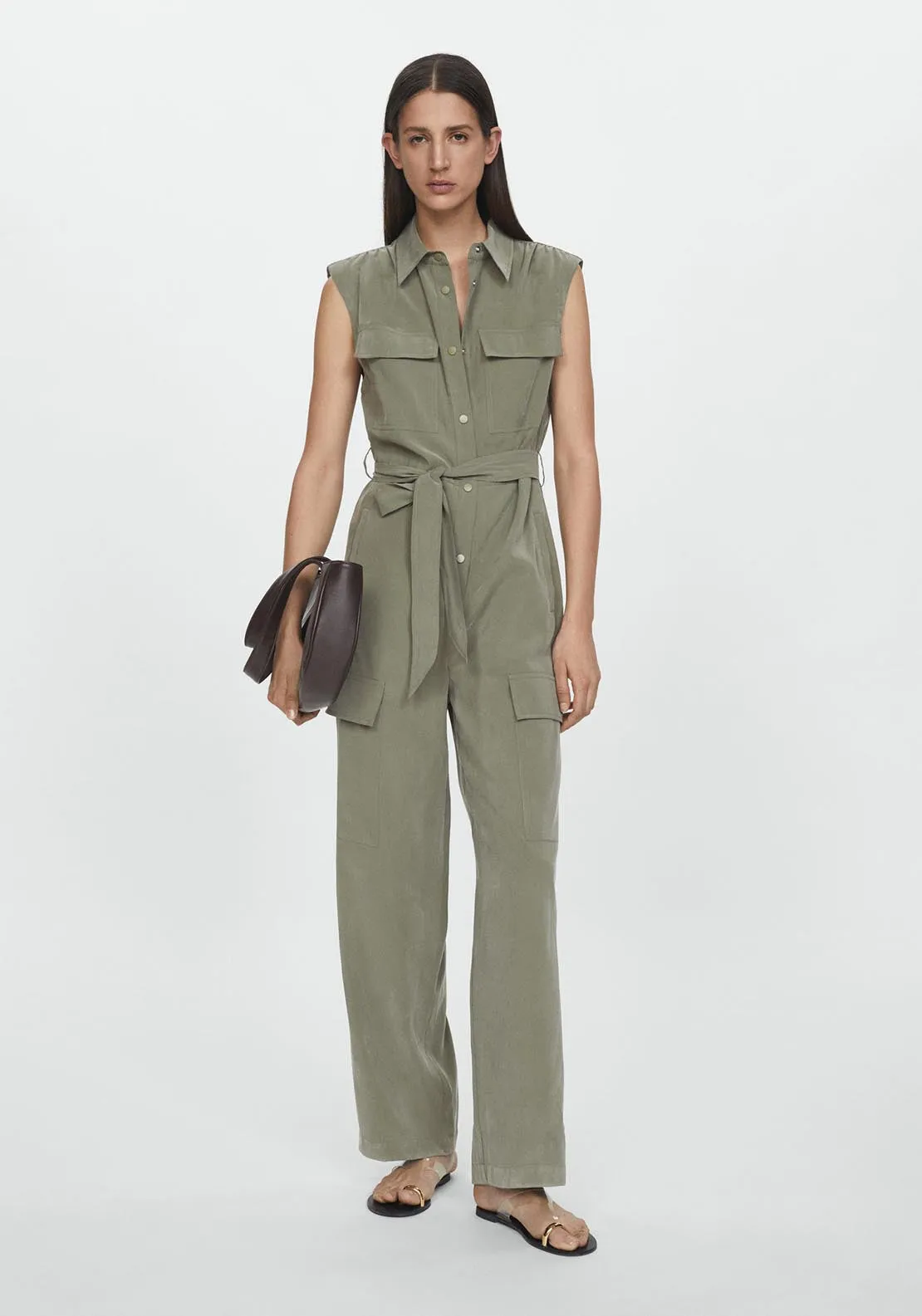 Cargo jumpsuit with pockets