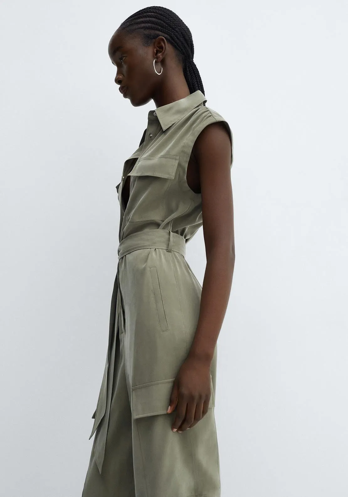 Cargo jumpsuit with pockets