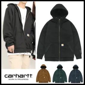 Carhartt  |Unisex Street Style Long Sleeves Logo Hoodies