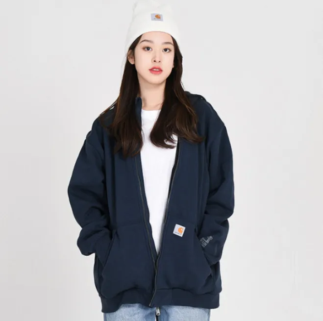 Carhartt  |Unisex Street Style Long Sleeves Logo Hoodies