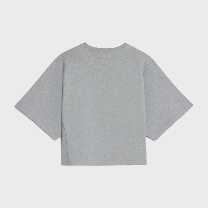 CELINE  |Crew Neck Plain Cotton Short Sleeves Logo