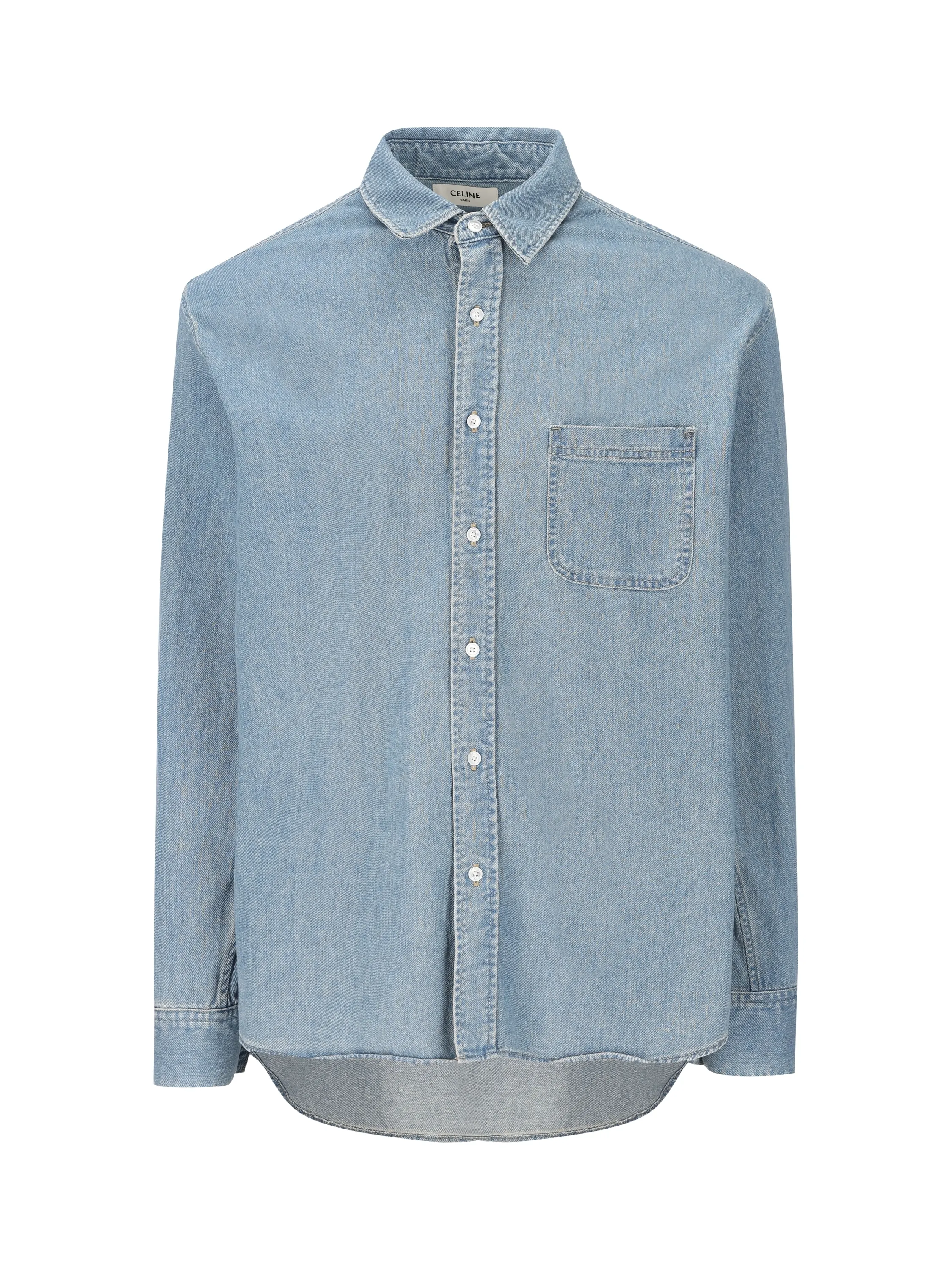 CELINE  |vintage stone indigo denim shirt