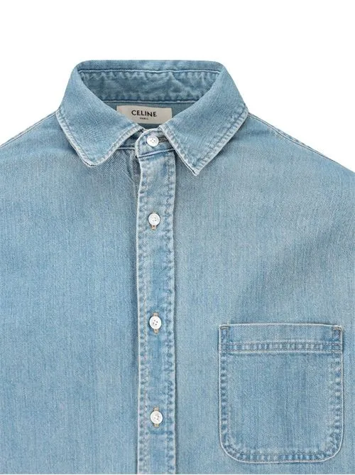 CELINE  |vintage stone indigo denim shirt