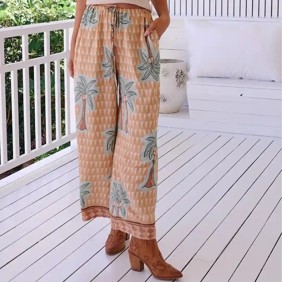 Cici Pants Sahara Sunset print