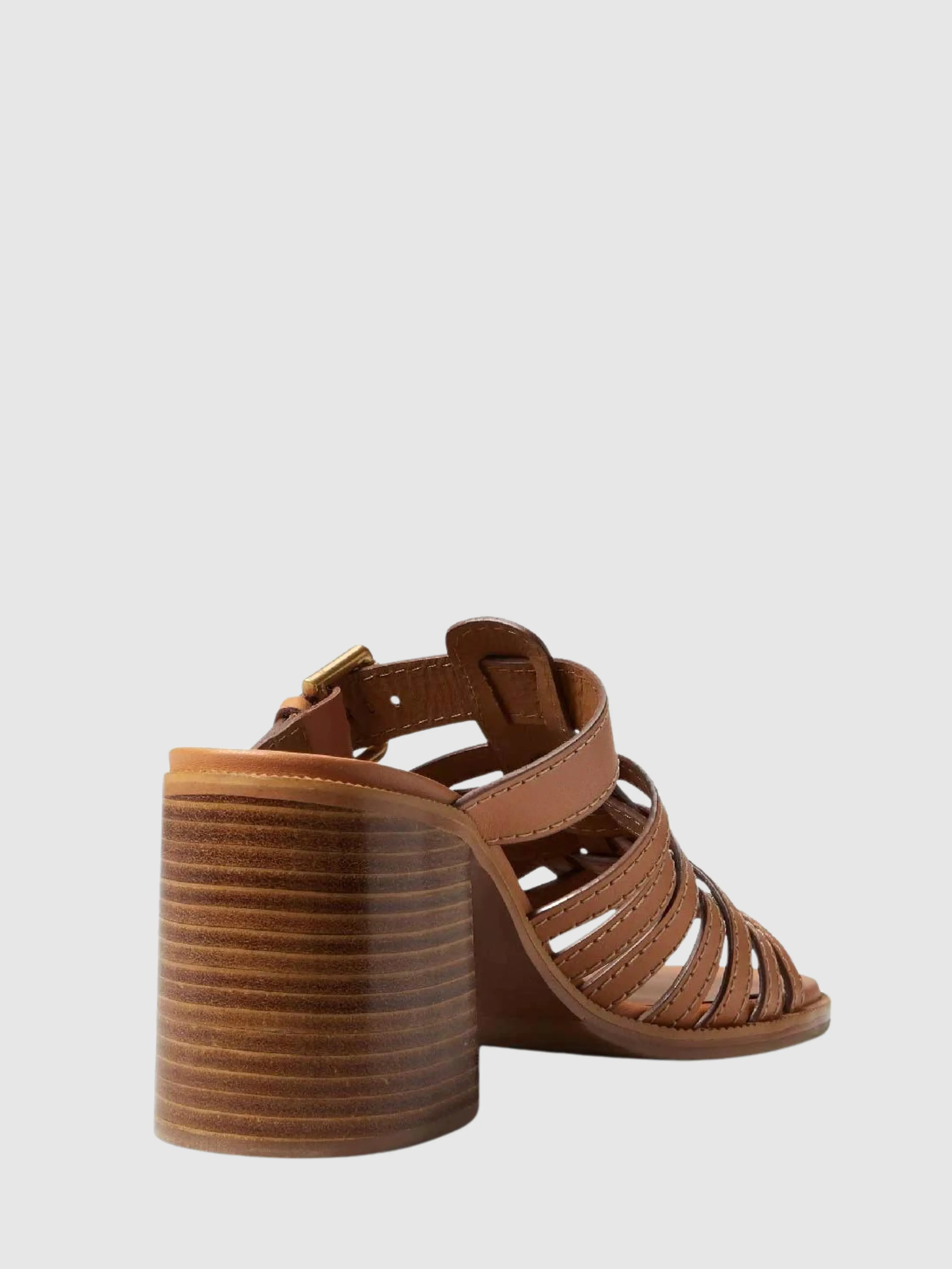 Cila Tan Woven Platform Sandals