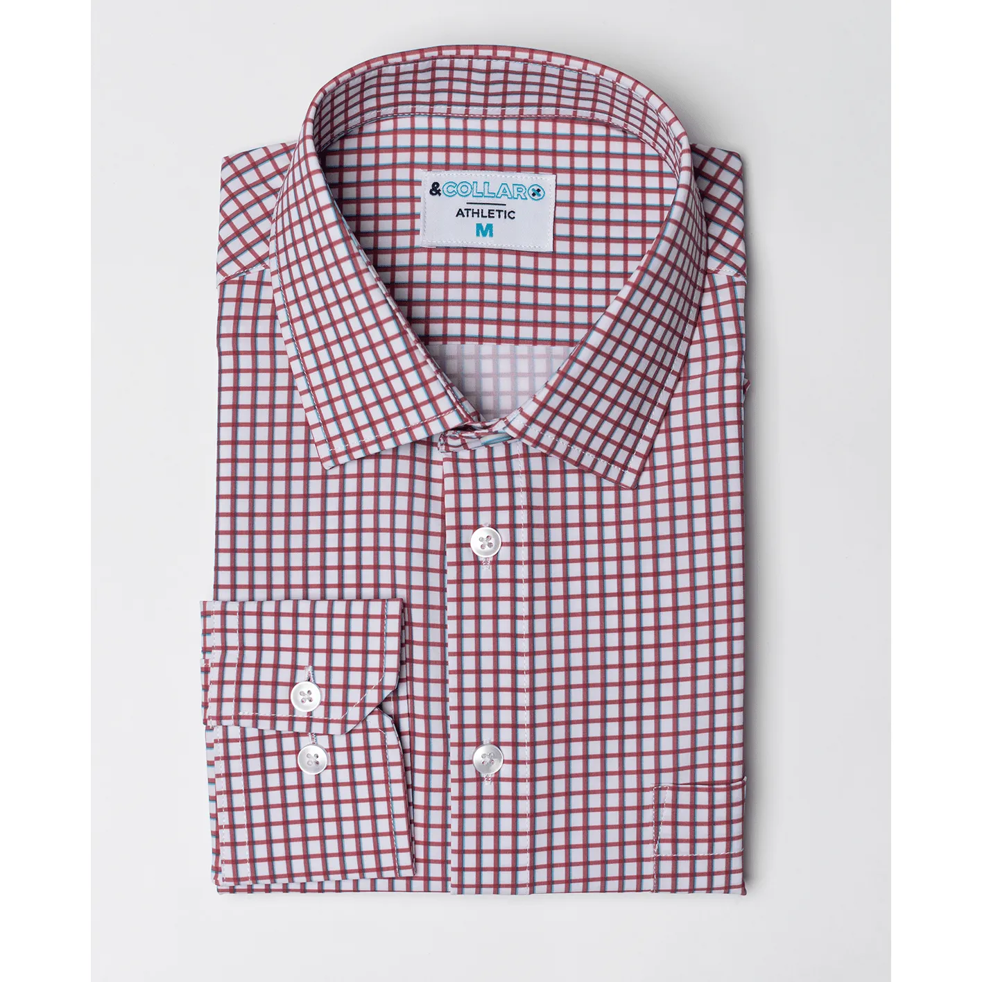 &Collar Patterned Dress Shirts