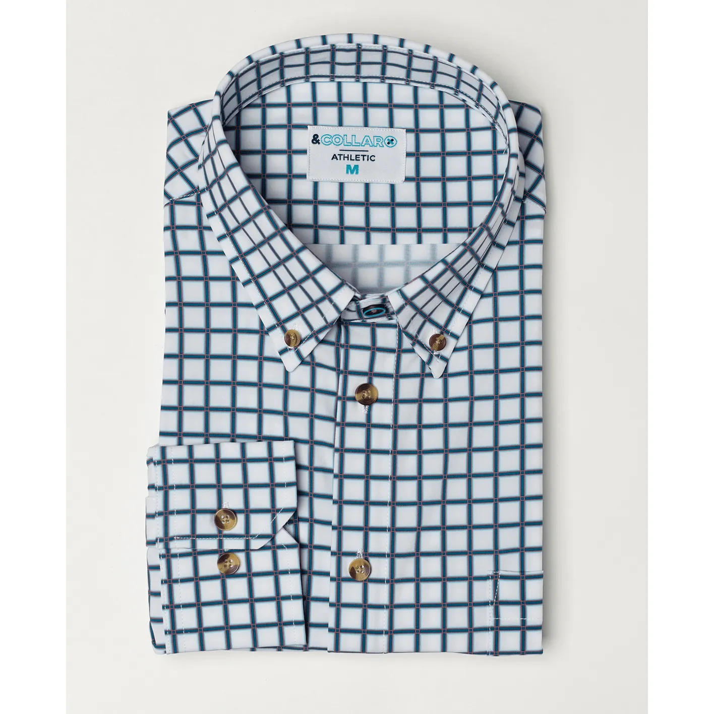 &Collar Patterned Dress Shirts