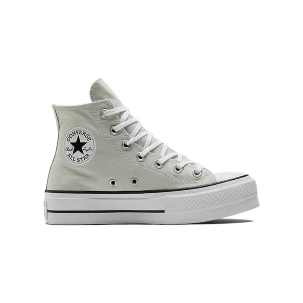 Converse A08287C Womens Ctas Hi Platform Shoes Light Grey