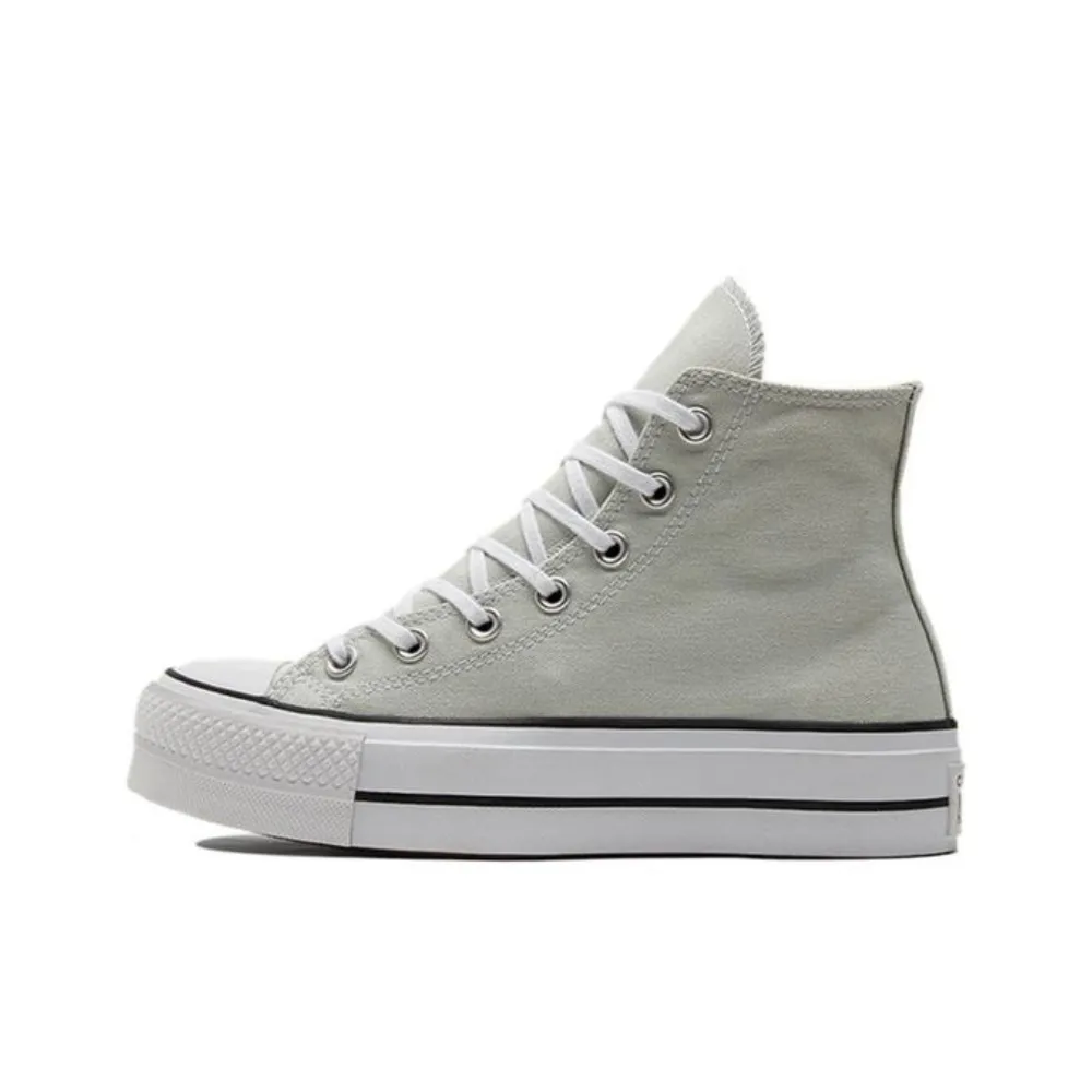 Converse A08287C Womens Ctas Hi Platform Shoes Light Grey