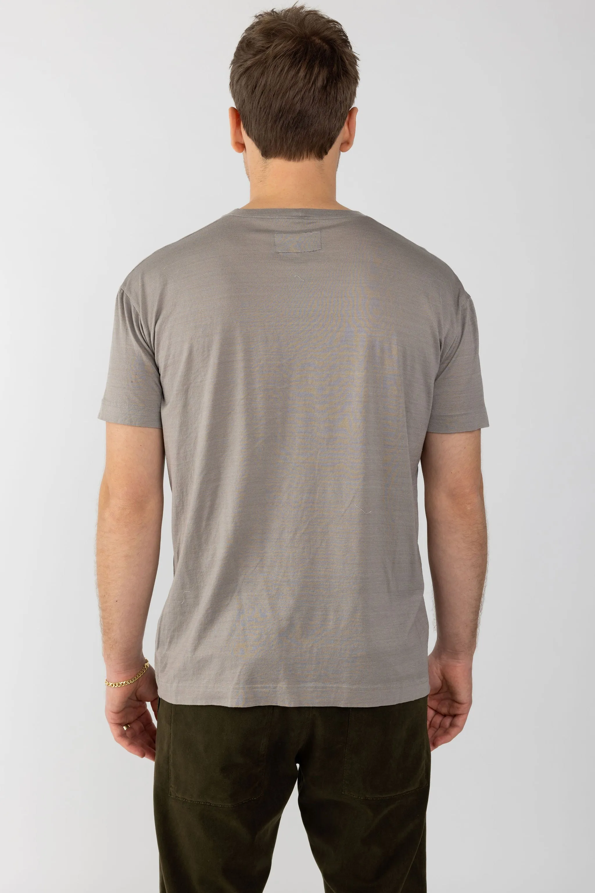 Cotton T-Shirt in Greige